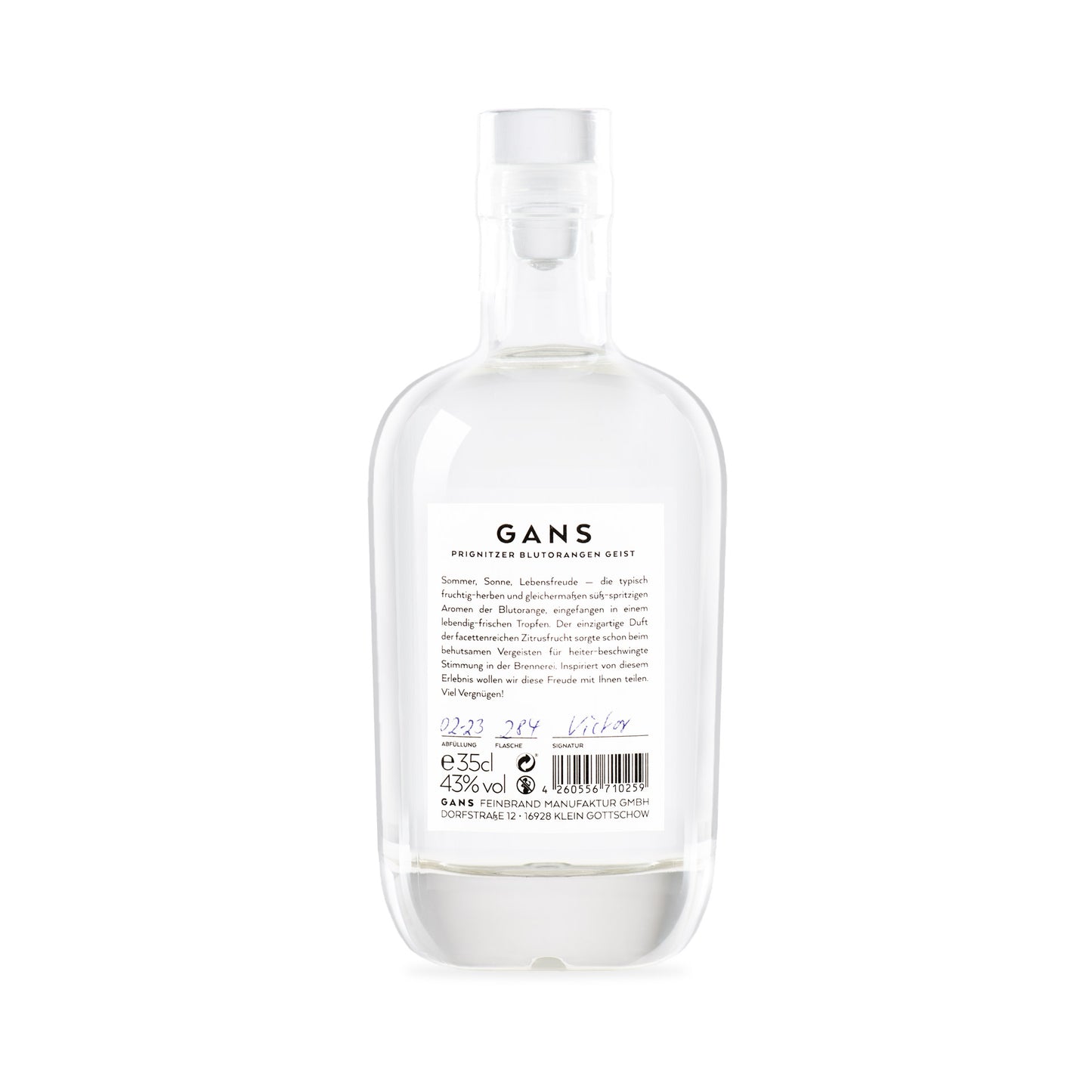 GANS Blutorange Geist 350 ml